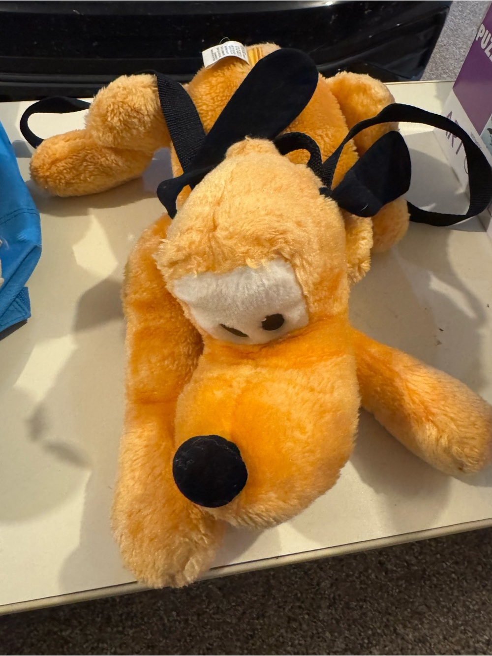 Disney Pluto Backpack for Kids - Soft Plush Character Bag